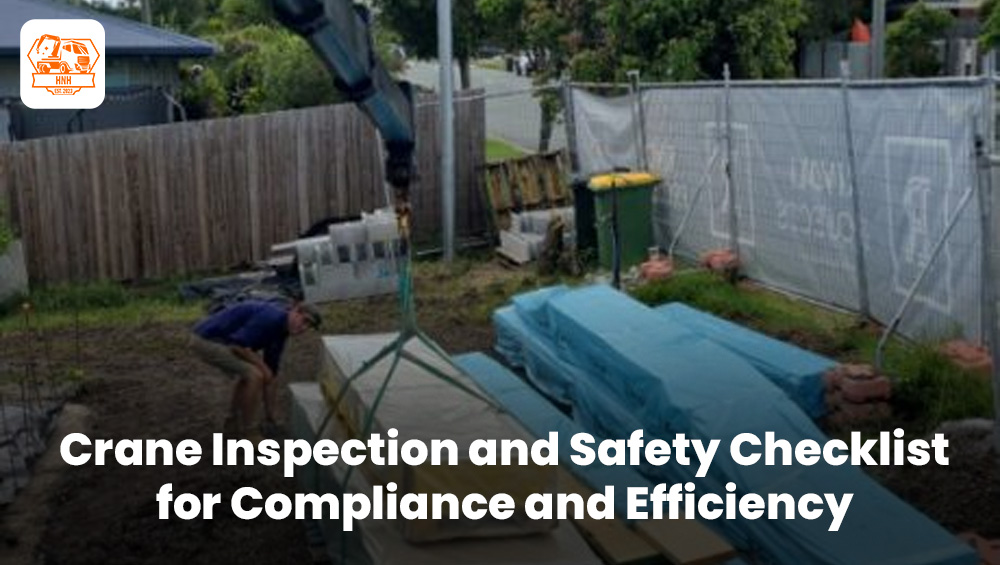 Crane inspection checklist ensuring workplace safety and compliance