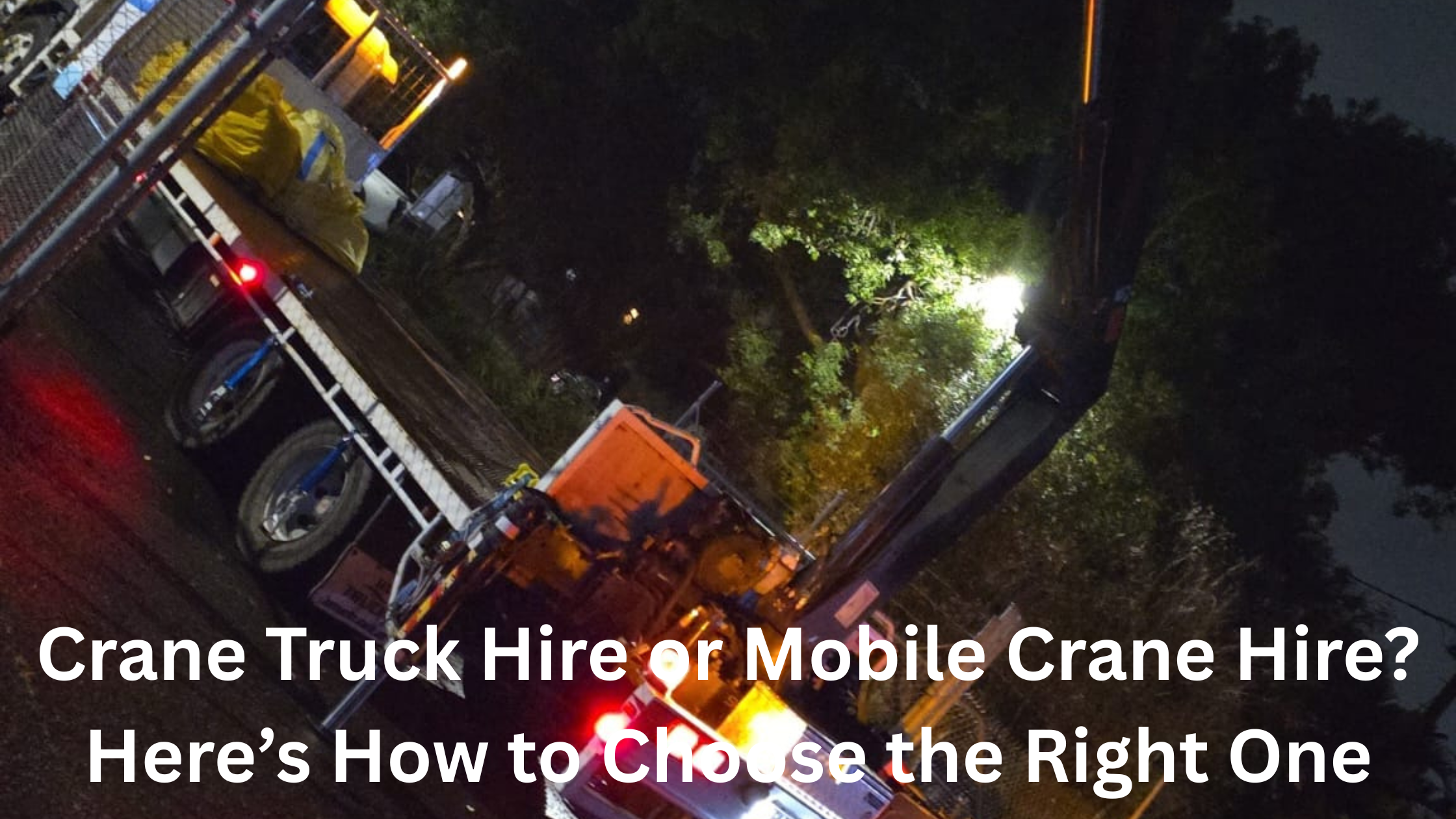 Crane Truck Hire