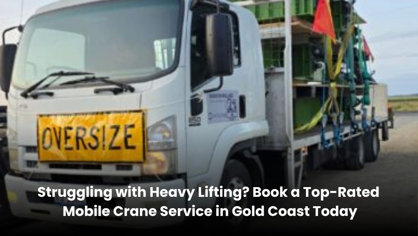 Top-rated mobile crane service Gold Coast transporting oversized load safely with professional crane hire
